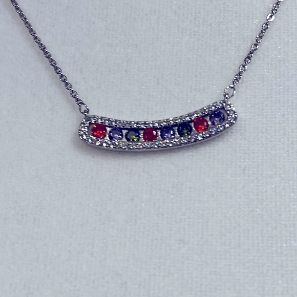 Pretty Bird Gemstone and Silver Necklace and Ring Set New and Sparkly Gift - Picture 6 of 11